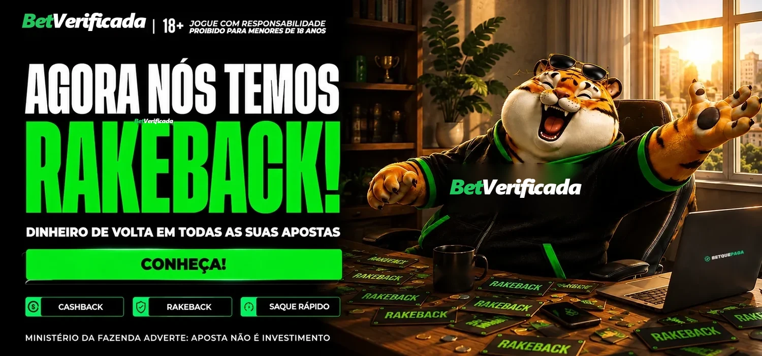 Agora nós temos rakeback