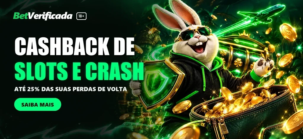 CASHBACK PARA SLOTS E CRASH GAMES!&nbsp;