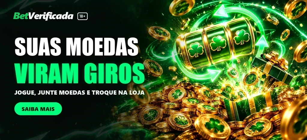  MOEDAS BETVERIFICADA: CONQUISTE GIROS GRÁTIS&nbsp;